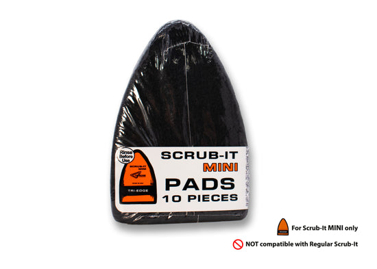 Scrub-It Mini Replacement Pads Black 10-Pack