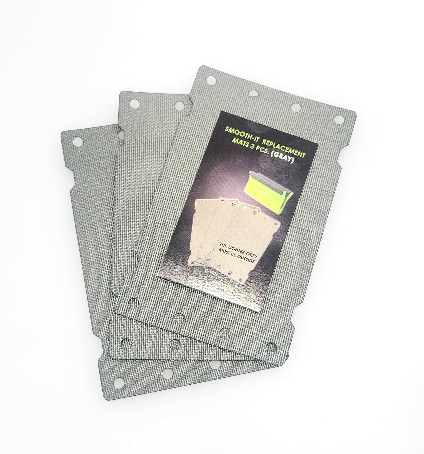 Smooth-It Mat (3pcs) Grey Tri Edge Card Fixing Tool