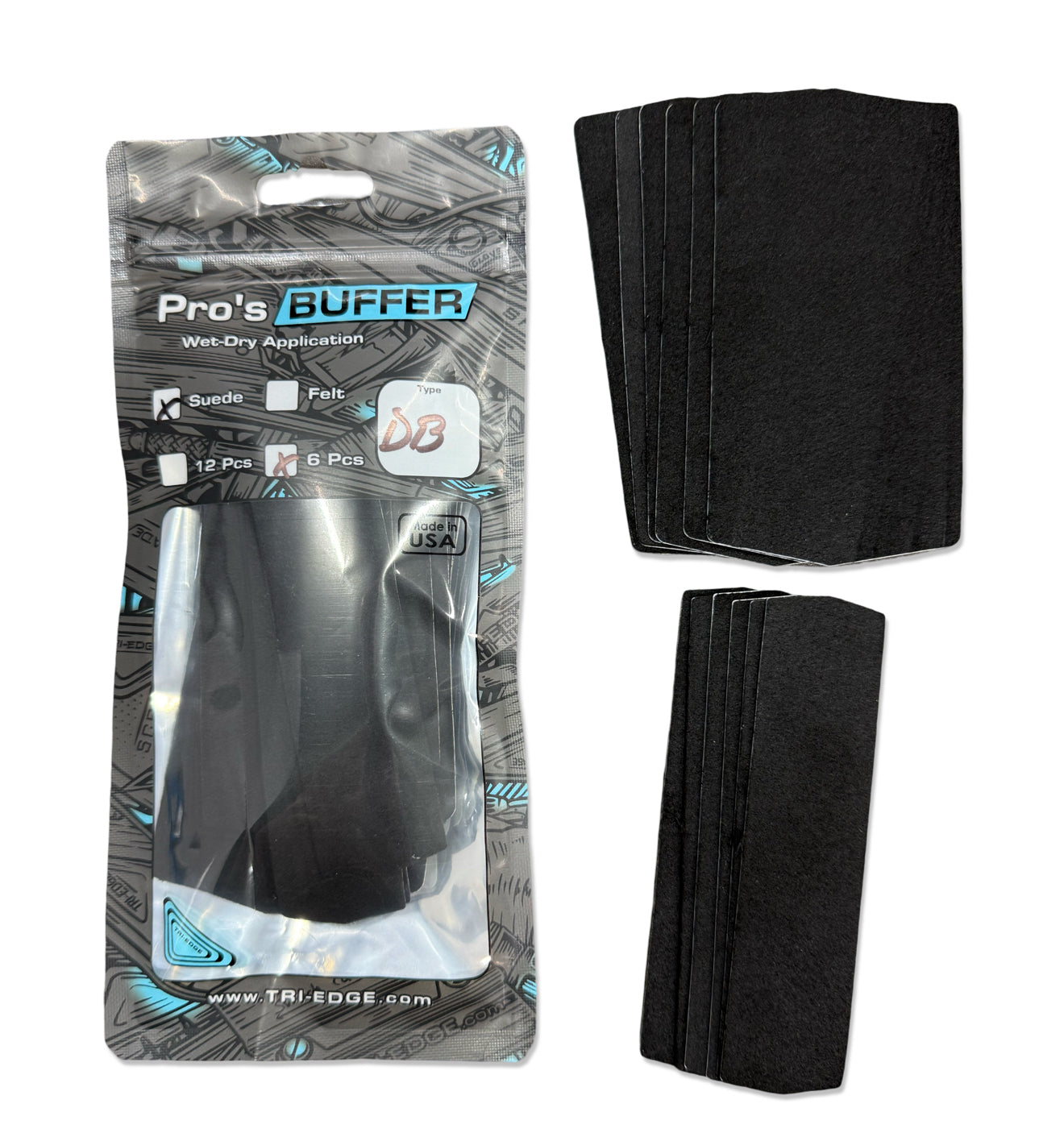 6 Pack Double Buffer for the Tri-Edge Shrinking Card (Switch Card 4" & Pro's Cards)
