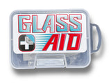 100g detailing clay bar with clear plastic storage case and parchment liner, designed for glass and window tint prep.
