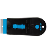 SCRAPEX CLEANY plastic glass scraper for window tint prep – retractable blade, built-in storage, ergonomic handle.